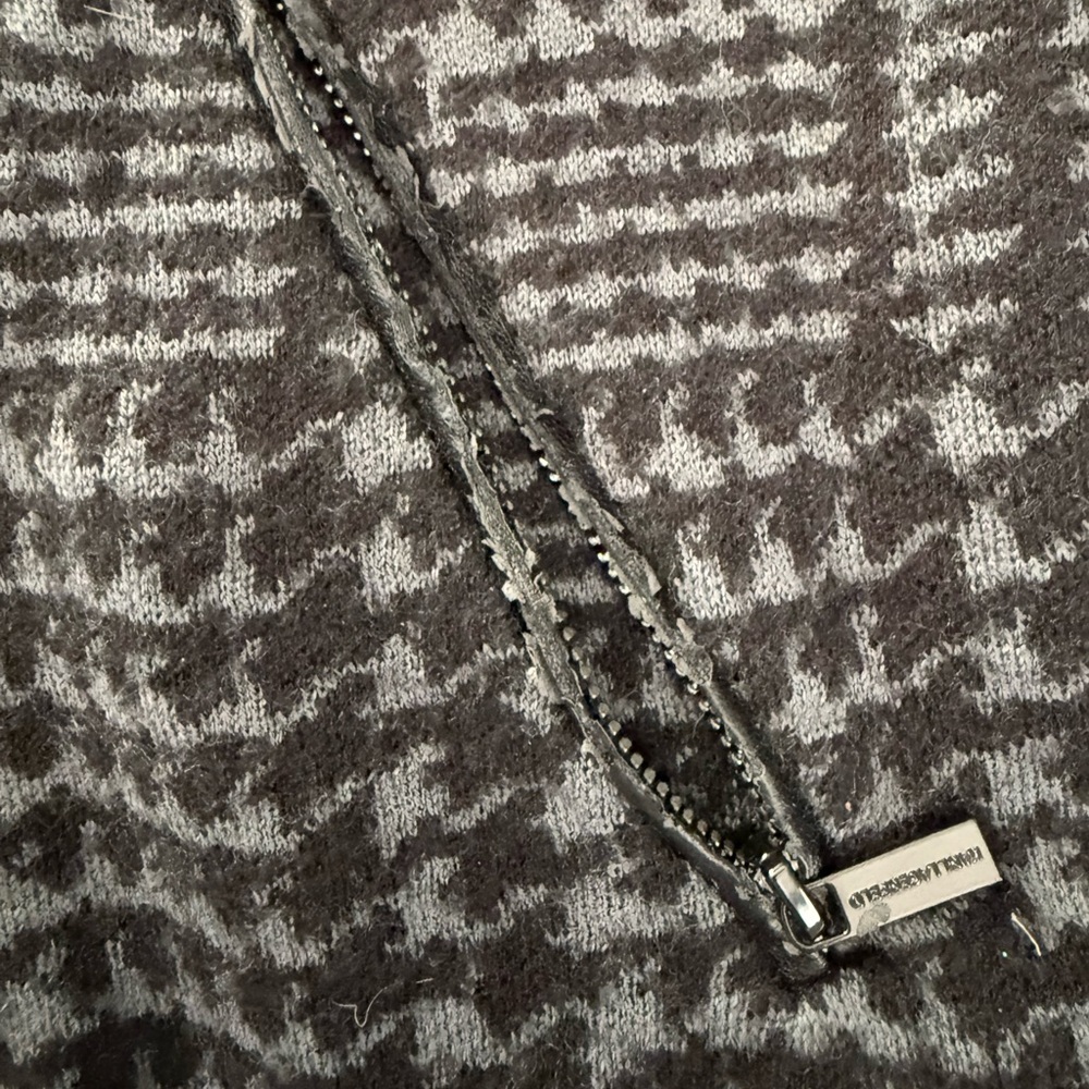 Karl Lagerfeld Women's Houndstooth Blazer - Black and Gray - Picture 9 of 15